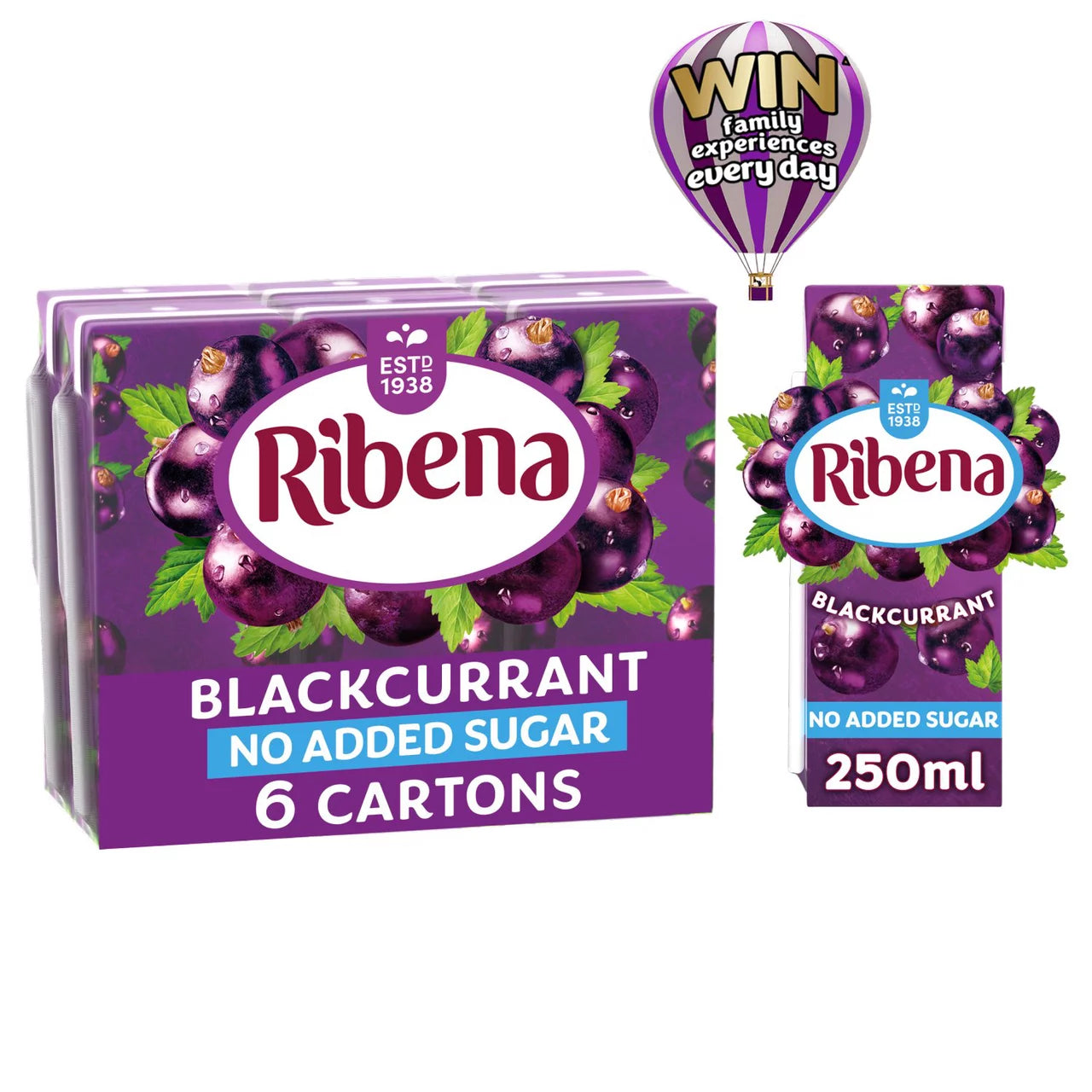 Ribena Fekete Ribizlilé 6 db
