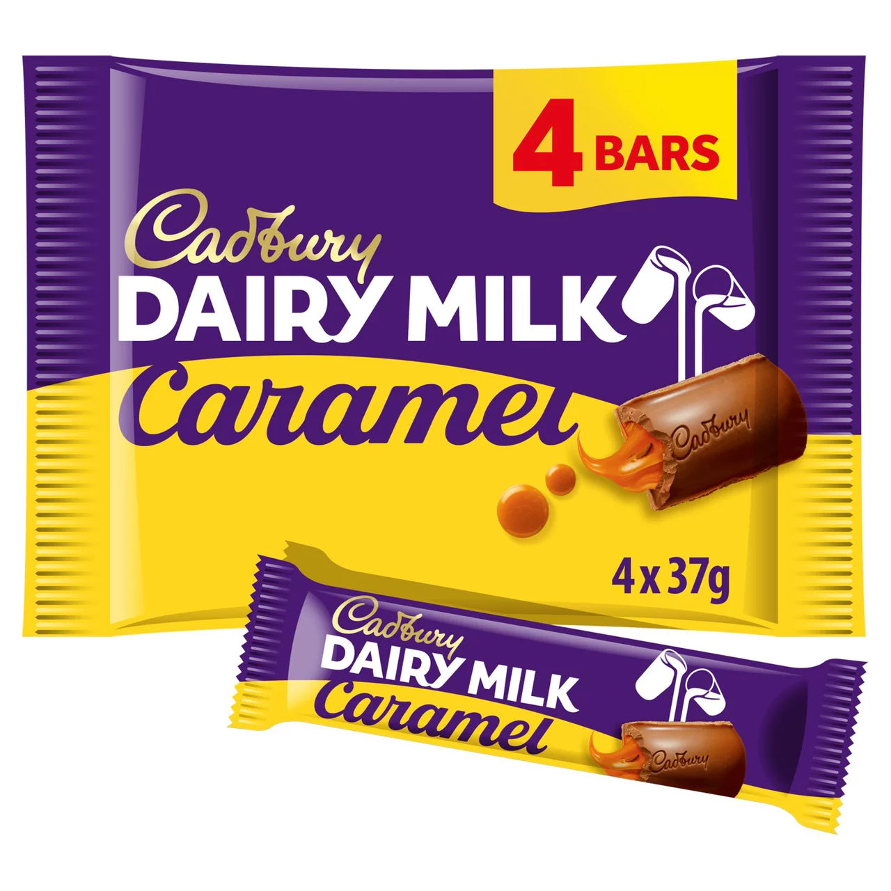 Cadbury Karamellás Tejcsokoládé 4 db