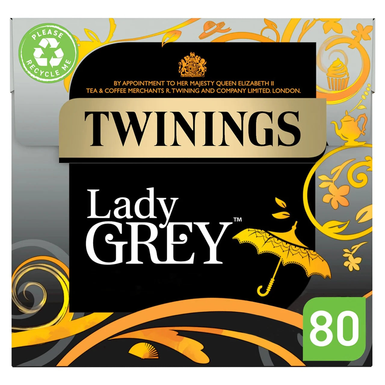 Twinings Lady Grey Tea 80 filter