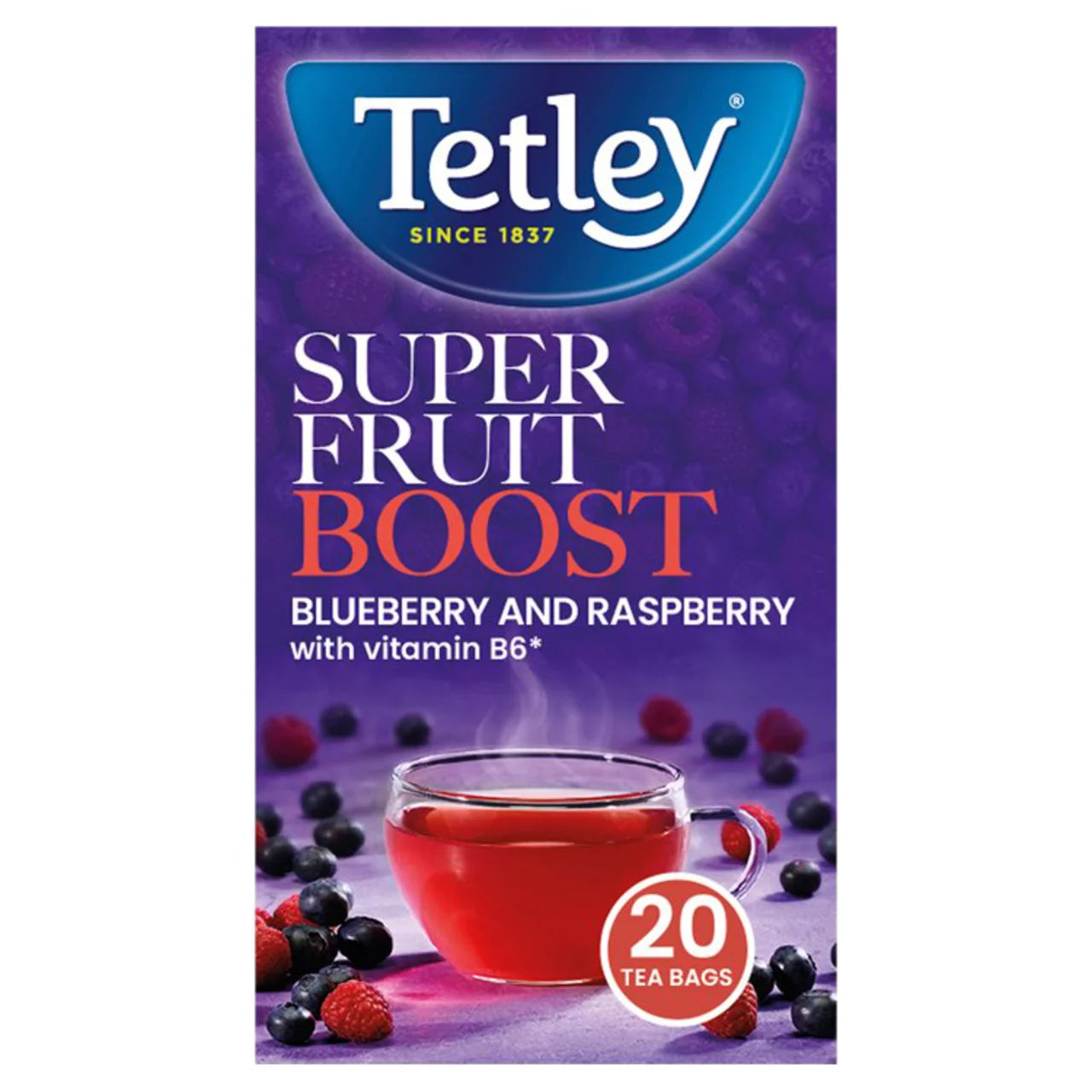 Tetley Áfonyás Málnás Gyümölcstea 20 filter