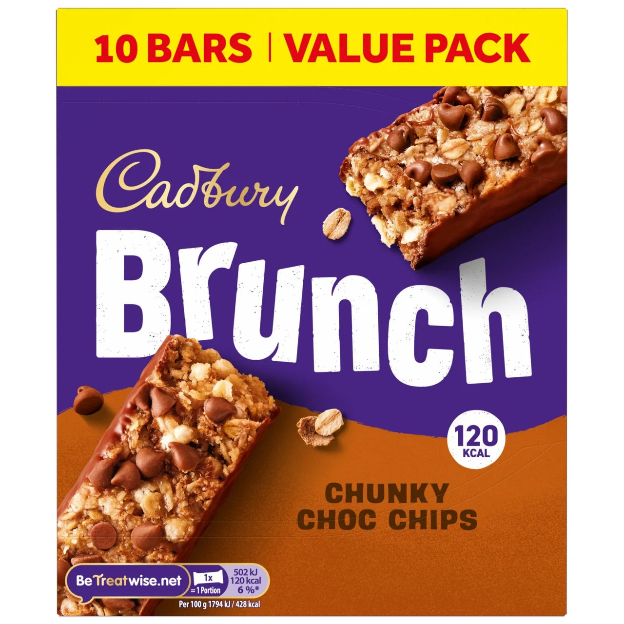 Cadbury Csokidarabos Müzliszelet 10 db