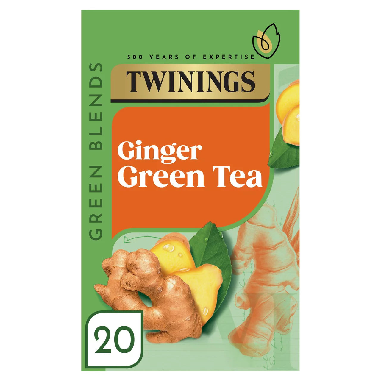 Twinings Zöld Tea Gyömbérrel 20 Filter