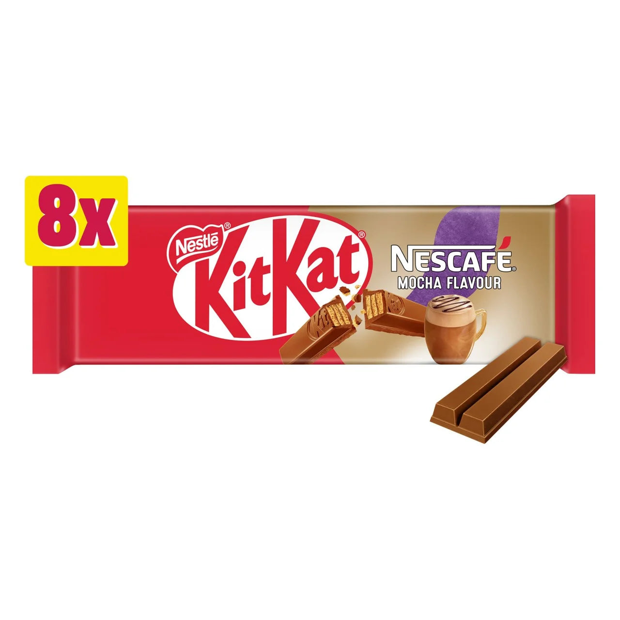 KitKat 2 Finger Nescafé Mocha Kávés 8 db