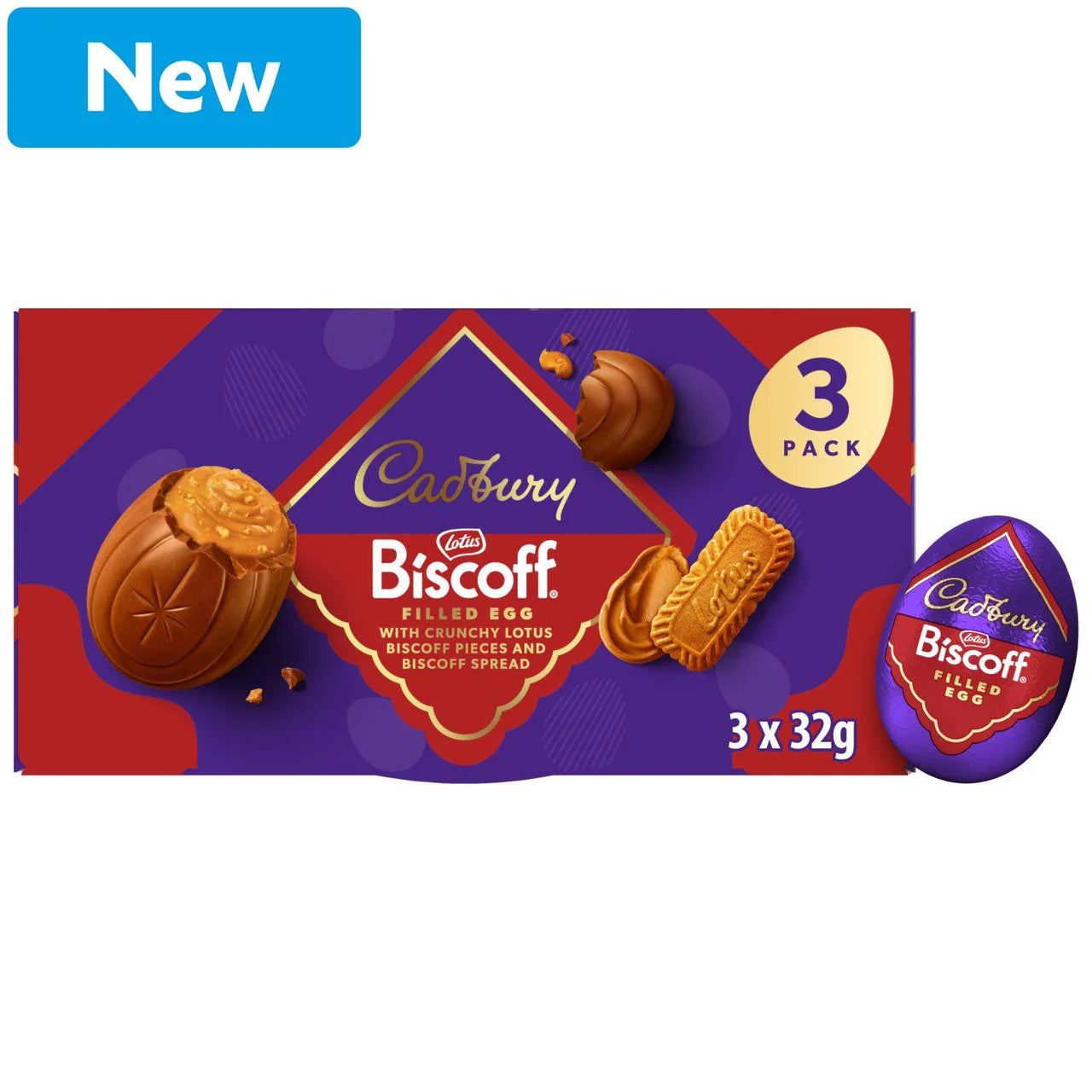 Cadbury Biscoff Krémmel Töltött Tojások 3 x 32gramm