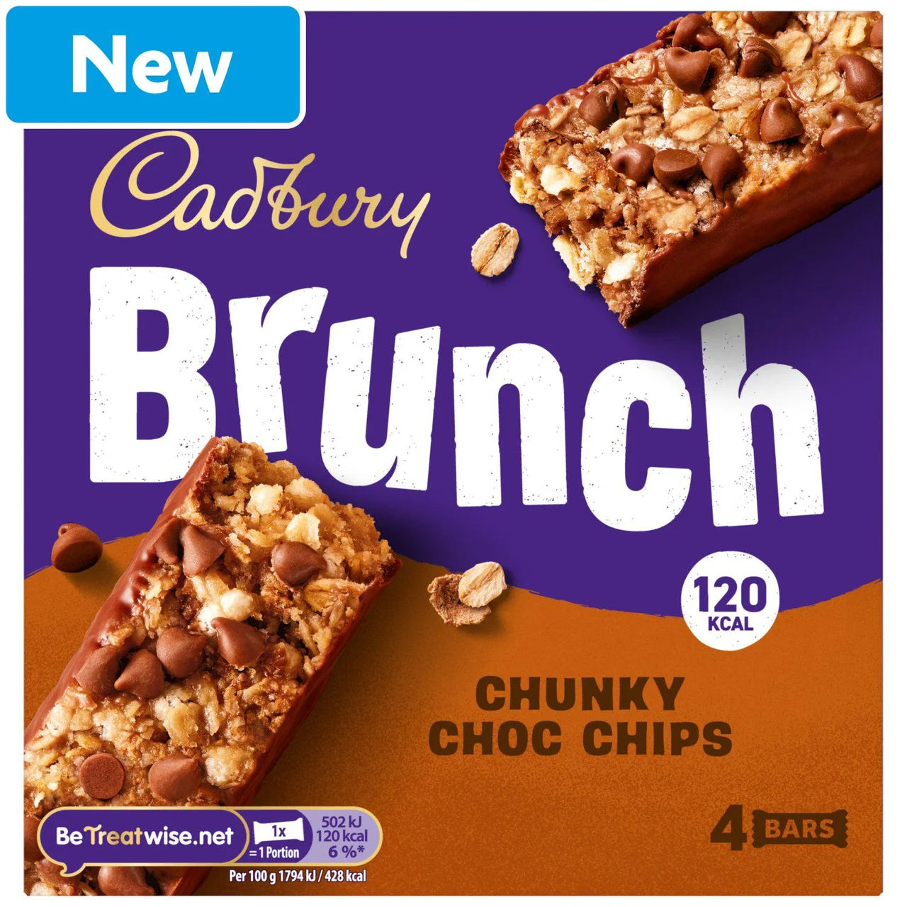 Cadbury Csokidarabos Müzliszelet 4 db