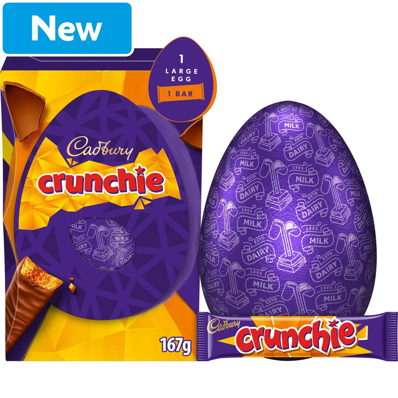 Cadbury Crunchie Csokoládé Tojás 167 gramm