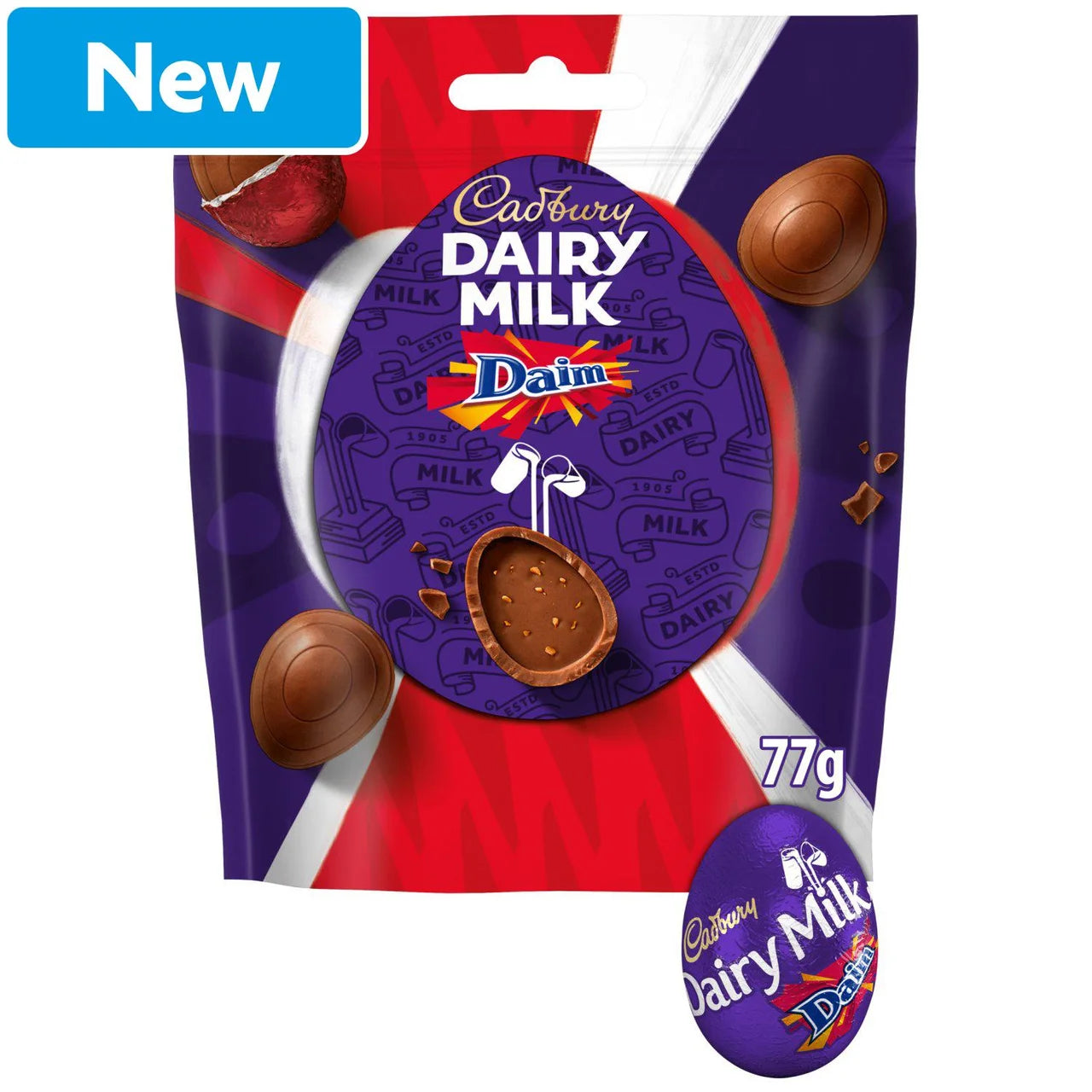 Cadbury Dairy Milk Chocolate Daim Mini Töltött Tojások 77 gramm