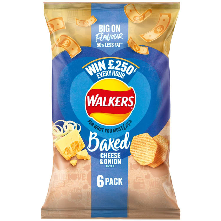 Walkers Sajtos Hagymás Chips 6 db