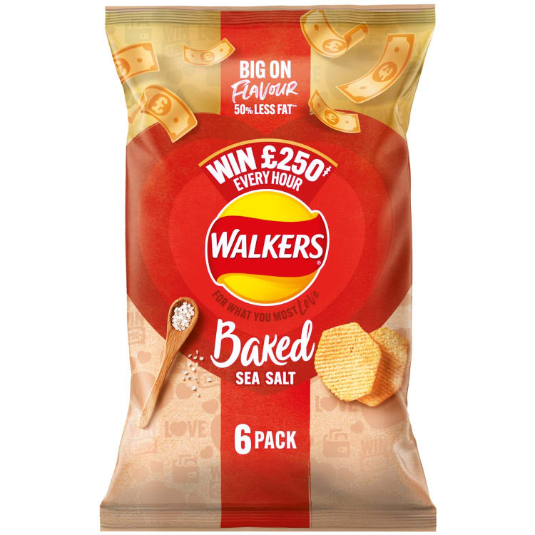 Walkers Tengeri Sós Chips 6 db