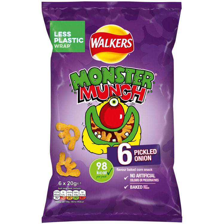 Walkers Savanyított Hagymás Snack 6 db