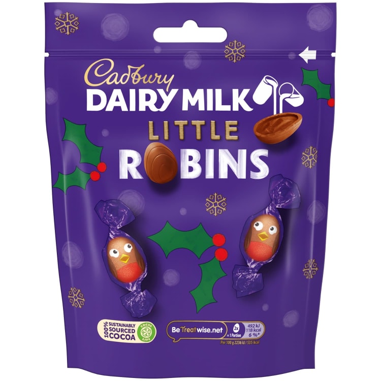 Cadbury Little Robins Tejcsokoládé 77 gramm