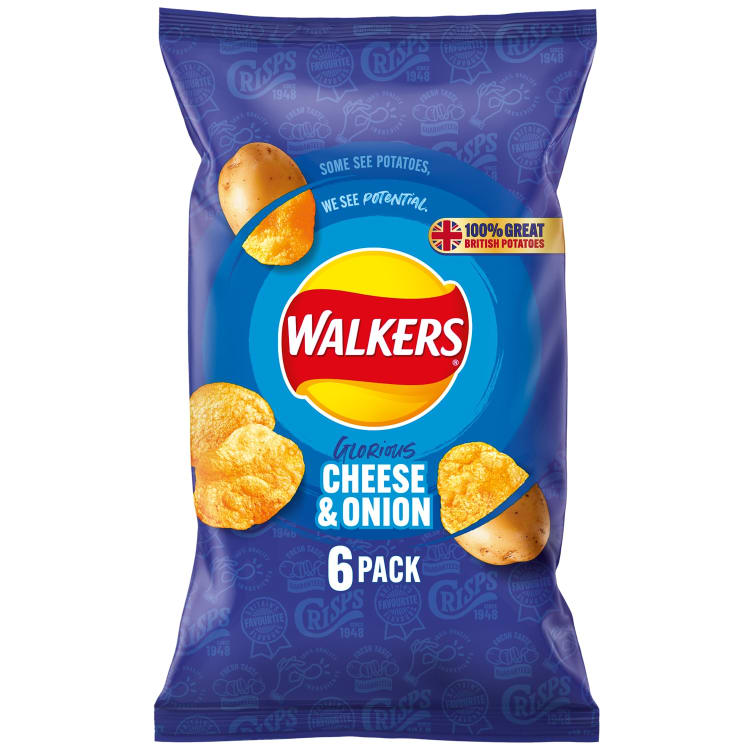 Walkers Sajtos Hagymás Chips 6 db