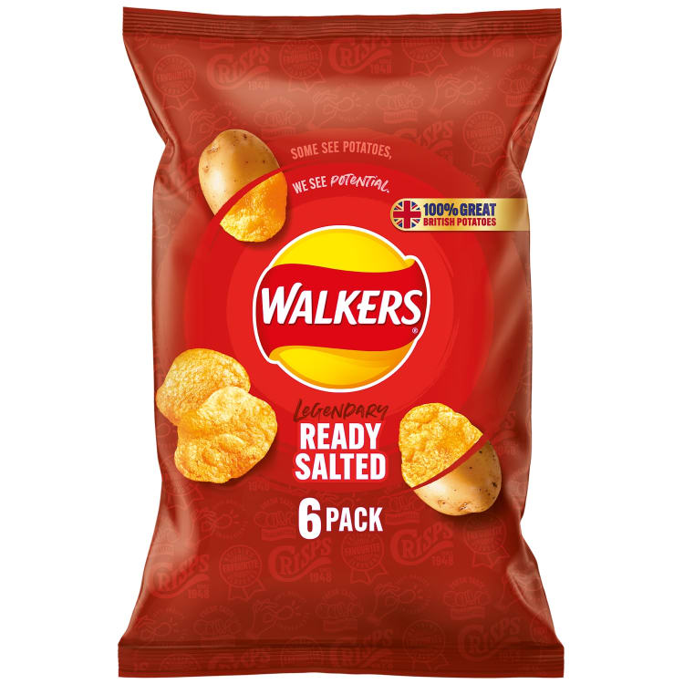 Walkers Ropogós Sós Chips 6 db
