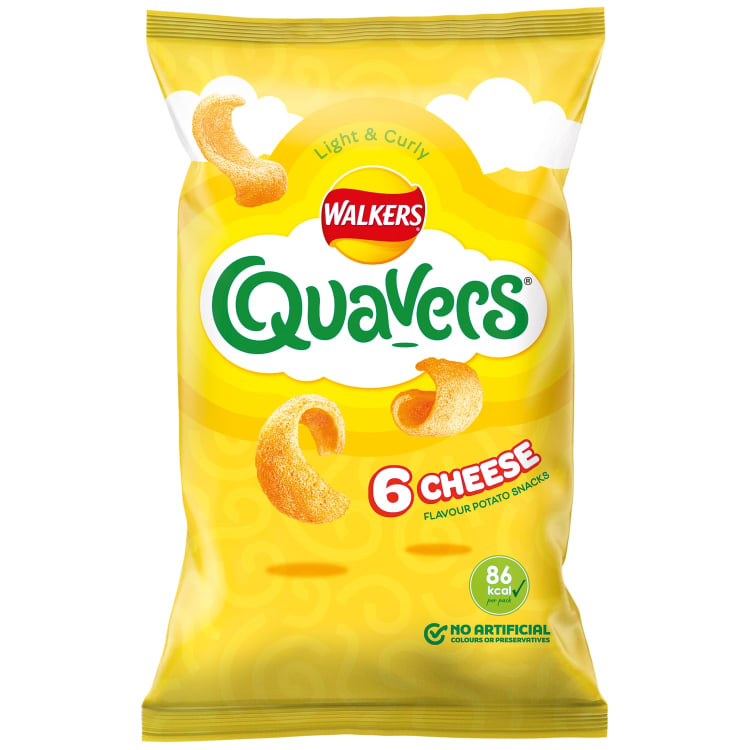 Walkers Quavers Sajtos ízű Snack 6 db