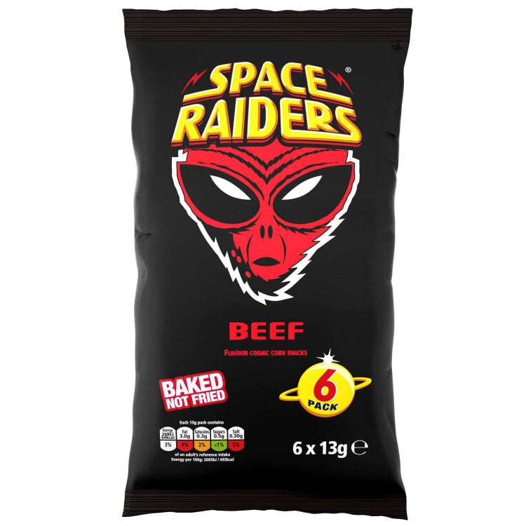 Space Raiders Marhahúsos Snack 6 db