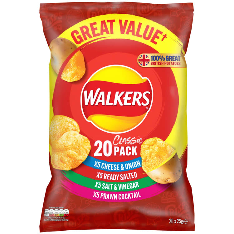 Walkers Chips Válogatás 20 db