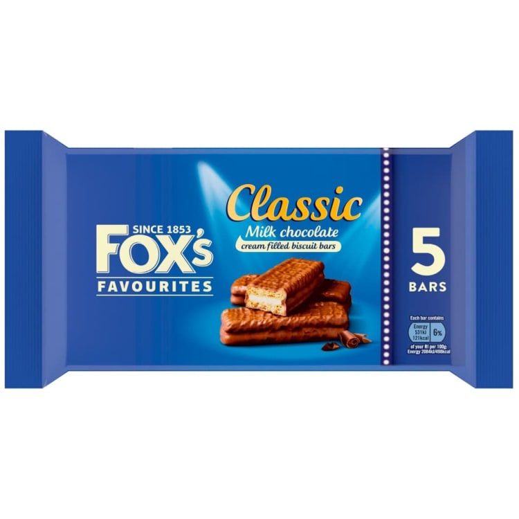 Fox's Classic Tejcsokoládés Keksz 5 db