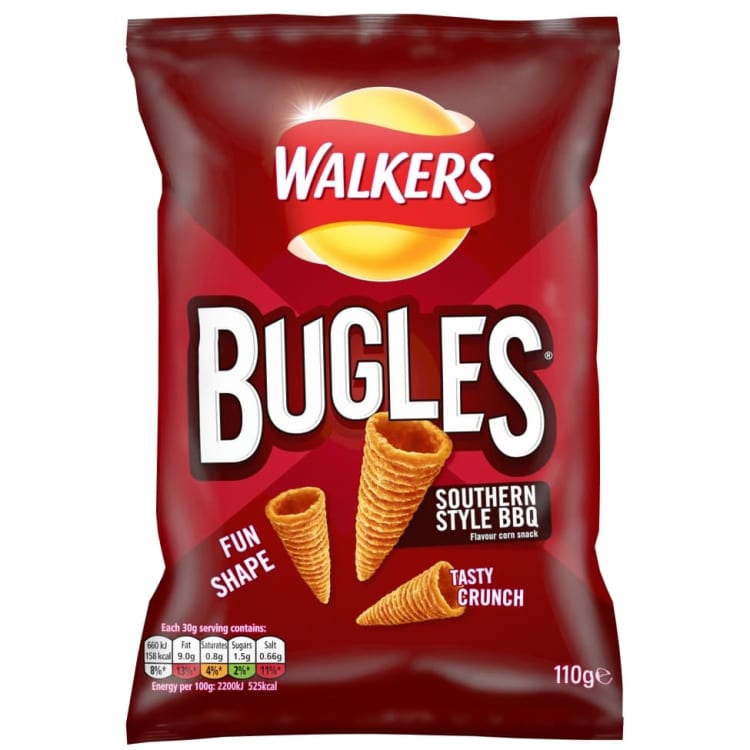 Walkers Bugles BBQ Chips 110 gramm