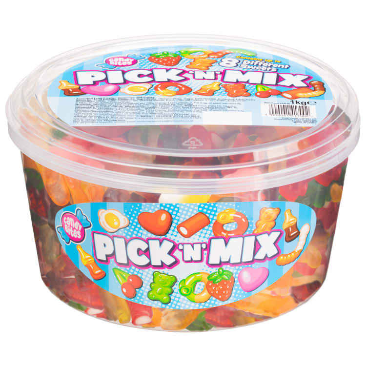 Candy Bites Gyümölcsös Gumicukor 1 KG