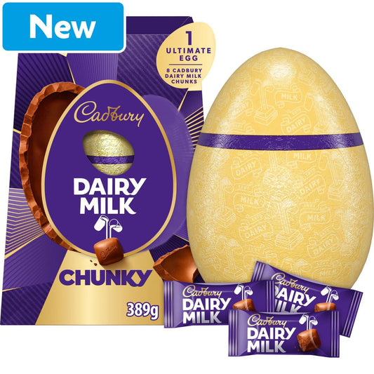 Cadbury Dairy Milk Chunky  Csokoládé Tojás 389 gramm