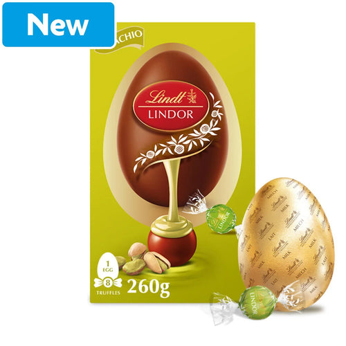 Lindt Lindor Pisztáciás Tejcsokoládé Tojás 260 gramm