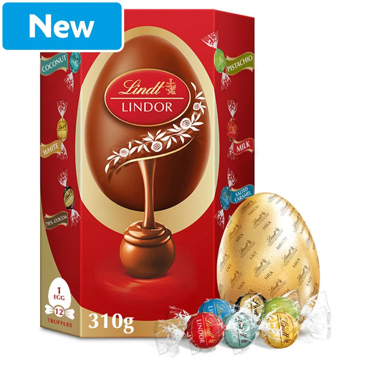 Lindt Lindor Tejcsokoládé Tojás Válogatott Trüffelekkel 310 gramm