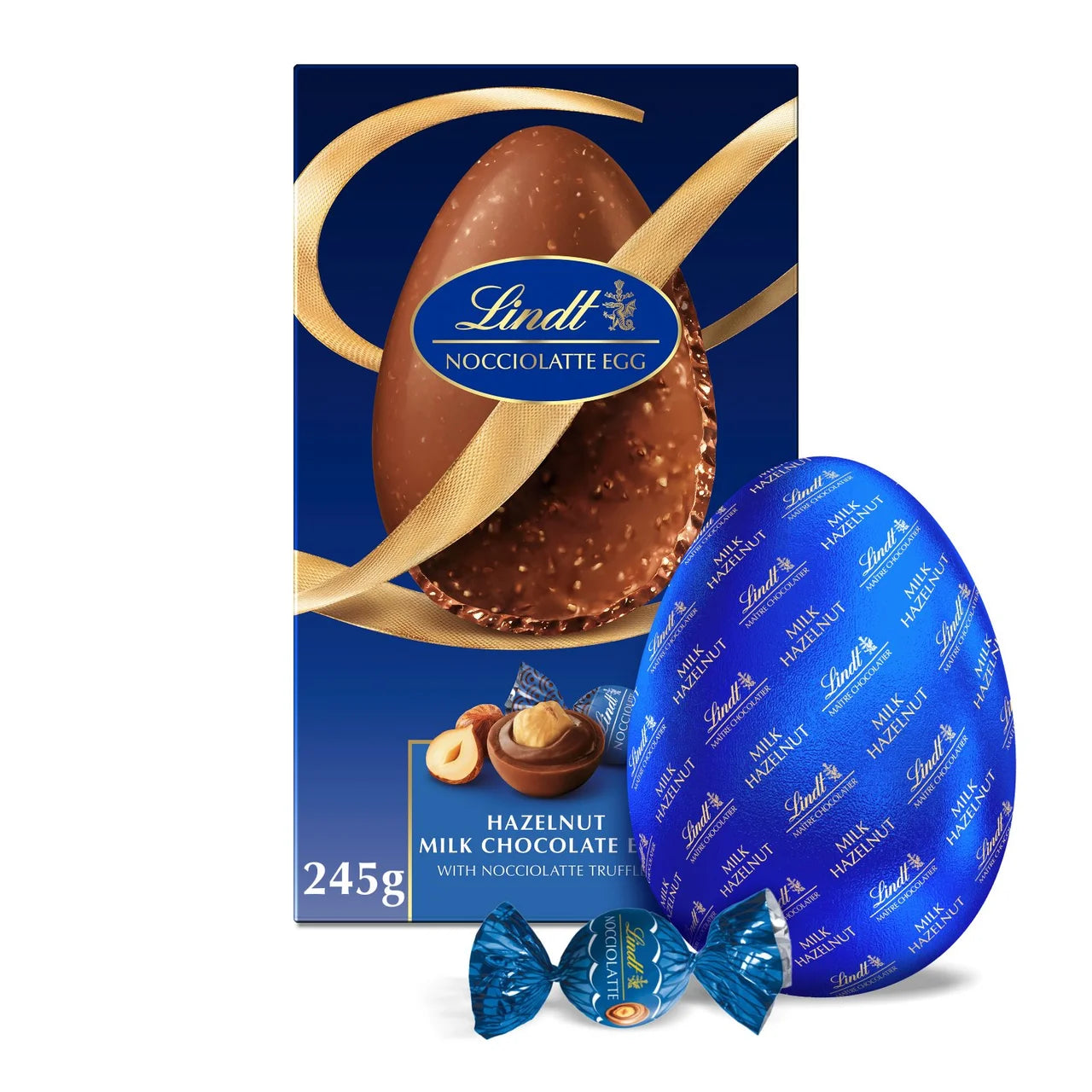 Lindt Nocciolatte Tejcsokoládé Tojás Mogyorós Trüffelekkel 250 gramm