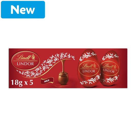 Lindt Lindor Töltött Tejcsokoládé Tojások 5 x 18 gramm