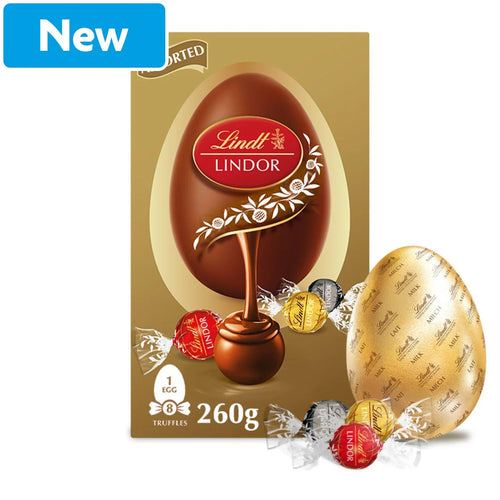 Lindt Lindor Tejcsokoládé Tojás Válogatott Trüffelekkel 260 gramm