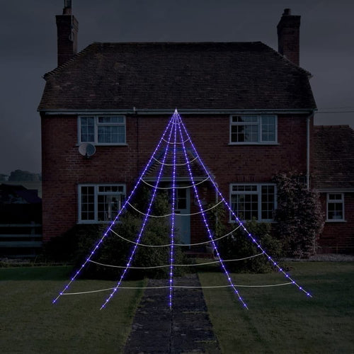 Világító Kültéri Pókháló Dekoráció 7 m