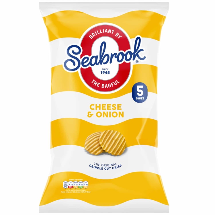 Seabrook Sajtos Hagymás Ízű Chips 5 db