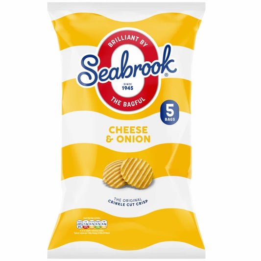 Seabrook Sajtos Hagymás Ízű Chips 5 db